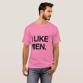 T-SHIRT J'AIME LES HOMMES (Devant entier)
