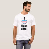 T-shirt J'aime les hommes trans (Devant entier)
