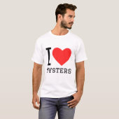 T-shirt J'aime les huîtres (Devant entier)