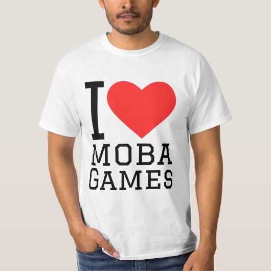 T-shirt J'aime les jeux de moba (Devant)