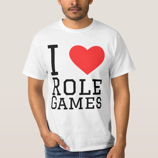 T-shirt J'aime les jeux de rôle (Devant)
