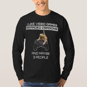 T-shirt J'Aime Les Jeux Vidéo Les Dragons Portés Et Peut-Ê