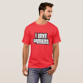 T-shirt J'aime les joueurs (Devant entier)