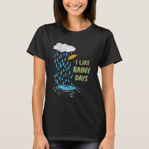 T-shirt J'Aime Les Jours De Pluie Météo Pluie Nuage De Par