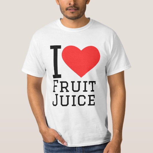T-shirt J'aime les jus de fruits (Devant)