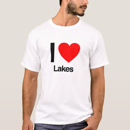 T-shirt j'aime les lacs (Devant)
