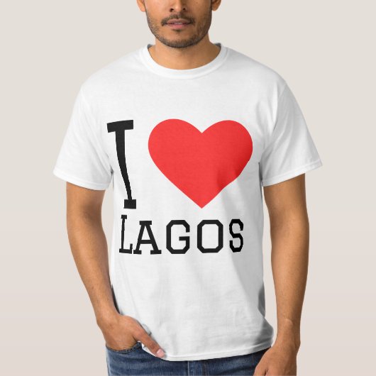 T-shirt J'aime les lagos (Devant)