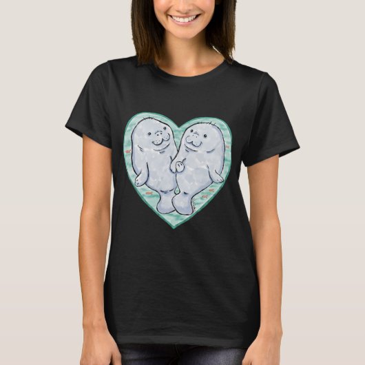 T-shirt J'aime les lamantins (Devant)