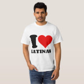 T-SHIRT J'AIME LES LATINAS (Devant entier)
