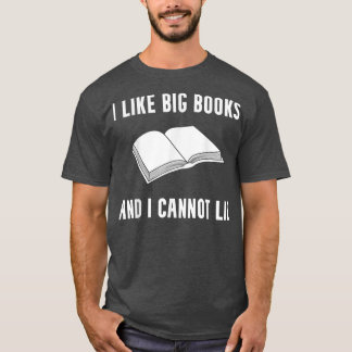 T-shirt J'Aime Les Livres Drôle Lecteur De Lecture Geek Lo