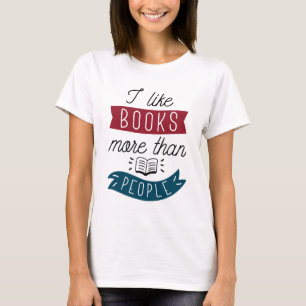 T-shirt J'Aime Les Livres Plus Que Les Gens