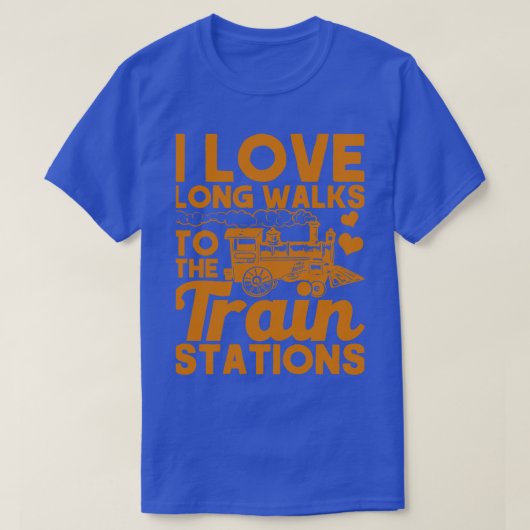 T-shirt J'Aime Les Longues Marches Pour Les Stations De Tr (Design devant)