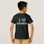 T-shirt J'aime les Maldives (Dos entier)