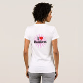T-shirt J'aime les Maldives (Dos entier)