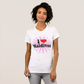 T-shirt J'aime les Maldives (Devant entier)