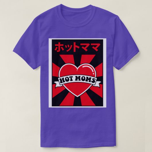 T-shirt J'aime les mamans chaudes (Design devant)