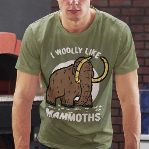 T-shirt J'Aime Les Mammoths Anniversaire Des Animaux Préhi