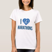 T-shirt J'aime les marathons (Devant)