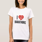 T-shirt J'aime les marathons (Devant)