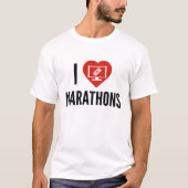 T-shirt J'aime les marathons (Devant)