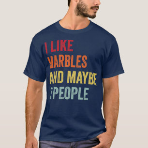T-shirt J'Aime Les Marbles Peut-Être 3 Personnes