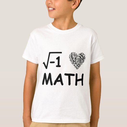 T-shirt J'aime les maths (Devant)