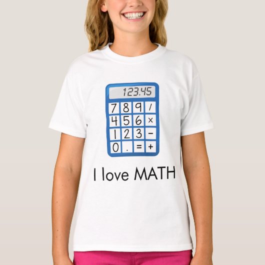 T-shirt J'aime les maths (Devant)