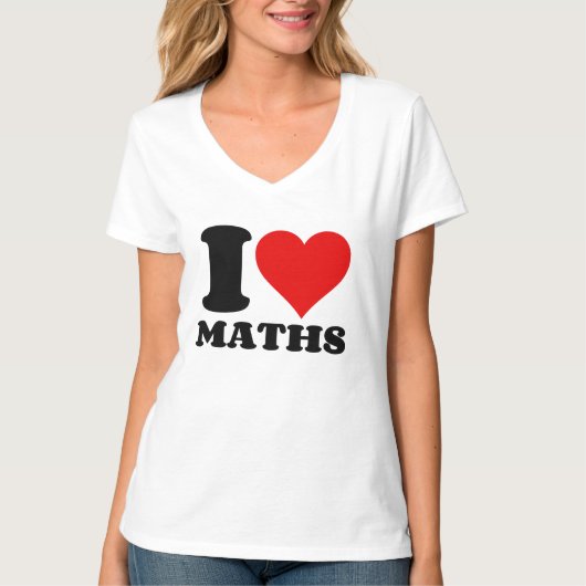 T-SHIRT J'AIME LES MATHS (Devant)