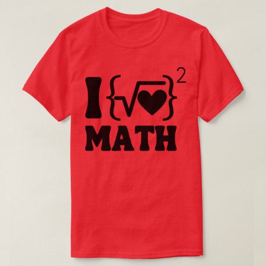 T-shirt J'aime les maths (Design devant)
