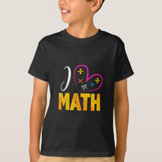 T-shirt J'Aime Les Maths À L'École