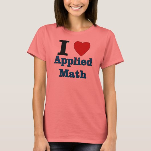 T-shirt J'aime les maths appliquées (Devant)
