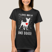 T-shirt J'Aime Les Maths Et Chiens Math Chien Math Enseign (Devant)
