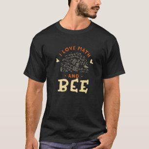 T-shirt J'aime les maths et l'apiculture Animal  Jardinier