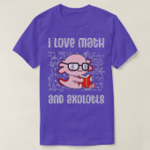 T-shirt J'Aime Les Maths Et Les Axolotls Chemise Funny Mat (Design devant)