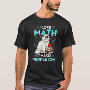 T-shirt J'aime les maths professeur de mathématiques ensei