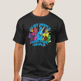 T-shirt J'aime les meeple plus que les gens u2013 Meeple  