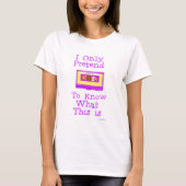 T-shirt J'Aime Les Mixcassettes Snarky Slogan (Devant)