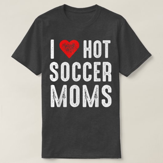 T-shirt J'Aime Les Moms De Football Chaud (Design devant)