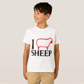 T-shirt J'aime les moutons (Devant entier)