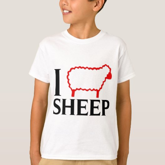 T-shirt J'aime les moutons (Devant)
