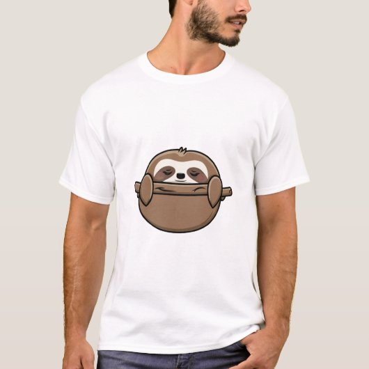 T-shirt J'Aime Les Naps - Napping Sloth (Devant)