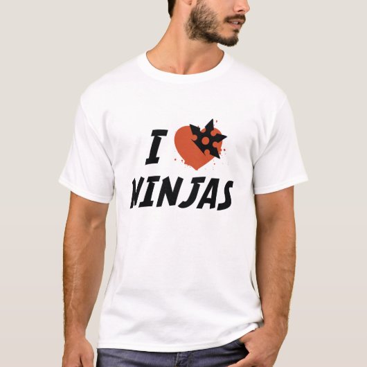 T-shirt J'aime les Ninjas (Devant)