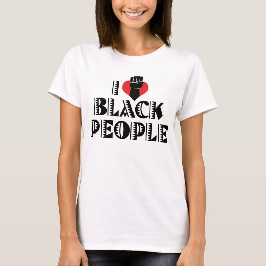 T-Shirt J'aime les Noirs (Devant)