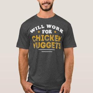 T-shirt J'Aime Les Nuggets De Poulet Les Appels D'Offre Fo