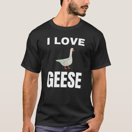 T-shirt J'aime les oies (Devant)