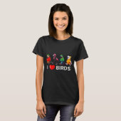 T-SHIRT J'AIME LES OISEAUX (Devant entier)