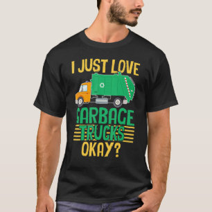 T-shirt J'Aime Les ordures Costume de camion Recyclage Gar