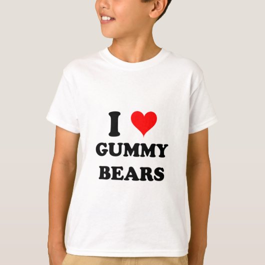 T-shirt J'aime les ours gommeux (Devant)