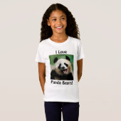 T-Shirt J'Aime Les Panda Bears (Devant entier)