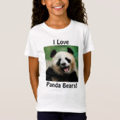 T-Shirt J'Aime Les Panda Bears (Devant)